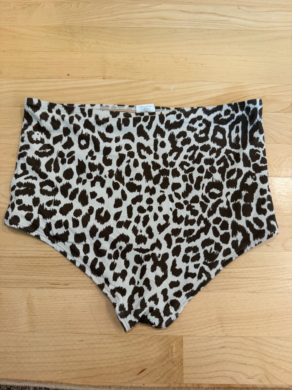 J. Crew High-Waist Leopard Print Bikini Bottoms - Brown/White - Picture 2 of 5